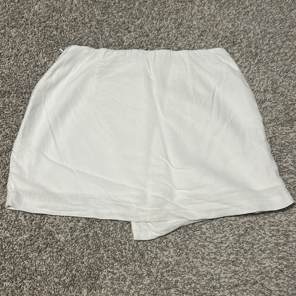 Abercrombie & Fitch White Linen Skort - Picture 4 of 9